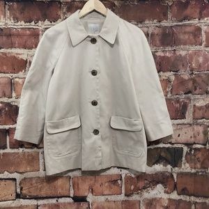 Joie Beige  Short Trench Coat Size Small